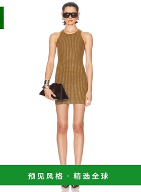 1h可退 香港直邮The Attico 女士 铆钉中长连衣裙 251WCW00206JJJ