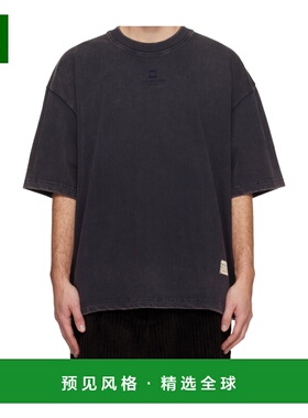 香港直邮WOOYOUNGMI 男士T恤 W253TS09751V AW2025 黑色 圆领T恤
