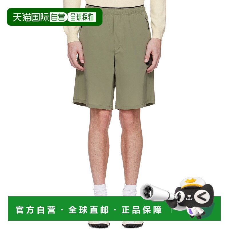 1h可退 香港直邮Moncler 盟可睐 男士 卡其色 Matt B 泳裤 K10912