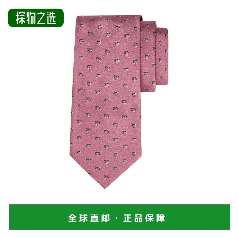 香港直邮Salvatore Ferragamo Gancini 提花领带 351281菲拉格慕