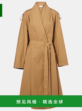 1h可退 香港直邮The Row 女士 Pami 棉质风衣 brown棕色 舒适时尚