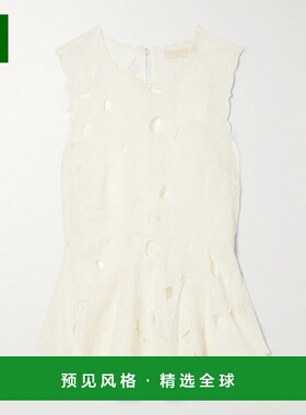 1h可退 香港直邮ULLA JOHNSON 女士 Ali 剪口刺绣棉纱上衣 PF2502