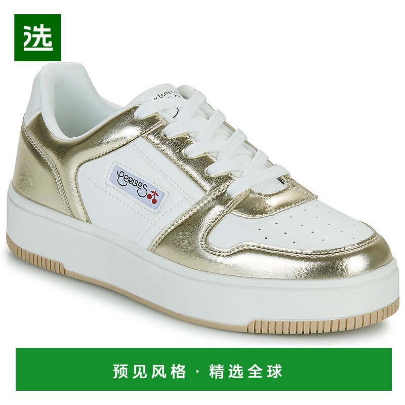 欧洲直邮Le Temps des Cerises 女士 MARLY 低帮板鞋 金色运动鞋