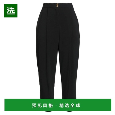 1h可退 香港直邮Elisabetta Franchi 女士 休闲长裤 black黑色 舒