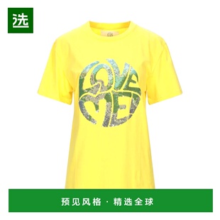 1h可退 香港直邮Alberta Ferretti 女士 T恤 yellow黄色 舒适时尚