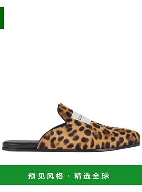 香港直邮Givenchy 圆头穆勒鞋豹纹一脚蹬 BE202BE2EK