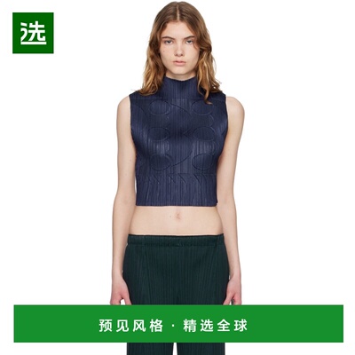 1h可退 香港直邮Pleats Please Issey Miyake 女士 海军蓝 Tune