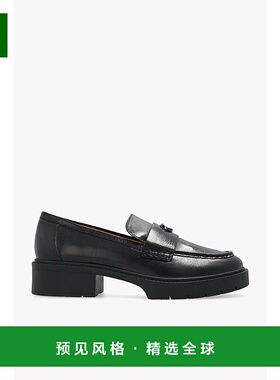 1h可退 欧洲直邮COACH 女士芭蕾乐福鞋CB9900BLK蔻驰厚底皮鞋单鞋