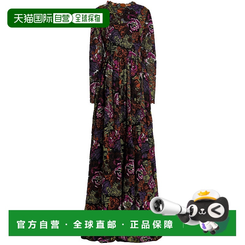 香港直邮Valentino 华伦天奴 女士 棉混纺蕾丝网纱礼服 HB0VS3NNV
