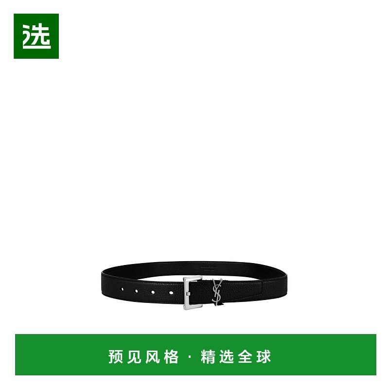 香港直邮Saint Laurent Cassandre徽标腰带 779842牛皮