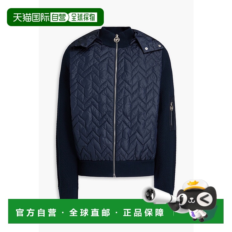 1h可退 香港直邮MISSONI 米索尼 男士 shell 绗缝钩花棉混纺连帽