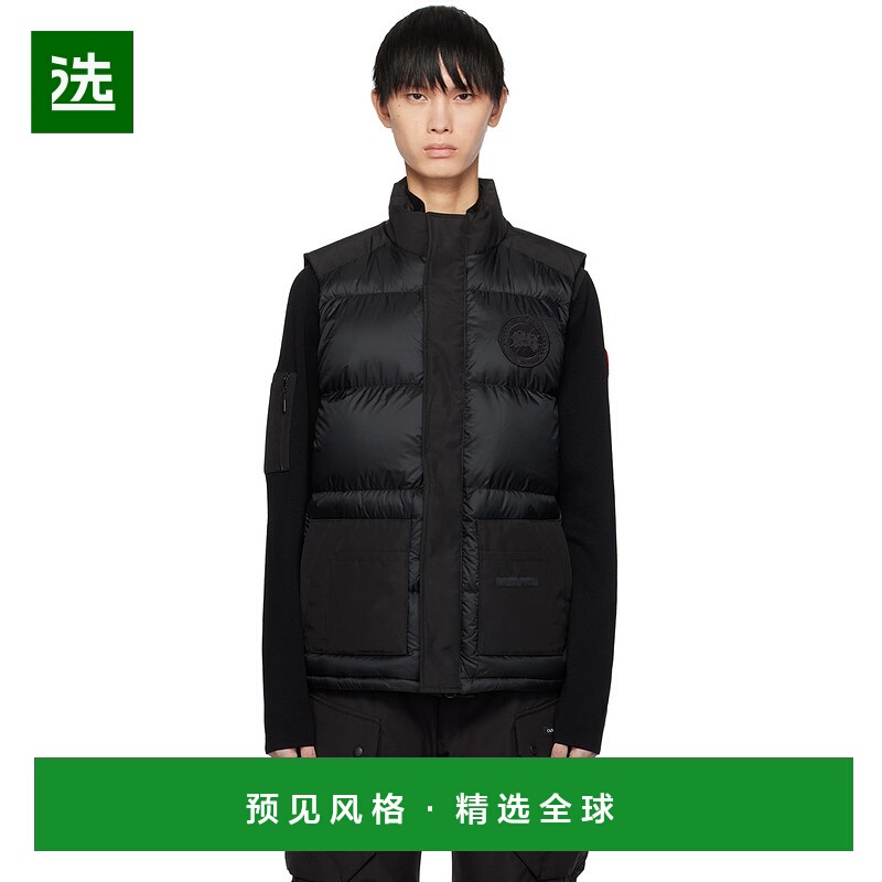 1h可退 香港直邮Canada Goose 加拿大鹅 男士 黑色黑标系列 Frees