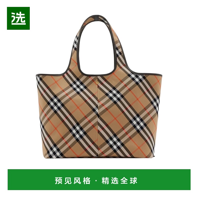 香港直邮Burberry 格纹手提袋 BURUQ72F