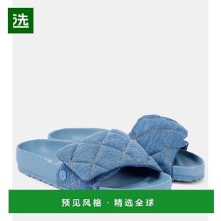 香港直邮Birkenstock 勃肯 女士 Sylt 绗缝牛仔布凉拖 001170拖鞋