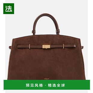 1h可退 香港直邮DeMellier 女士 Hudson 绒面革手提包 brown棕色