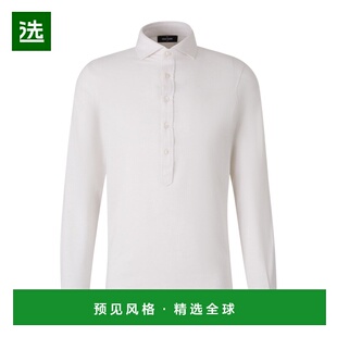 香港直邮Gran Sasso 男士T恤 6018075500005 AW2024 白色 长袖Pol