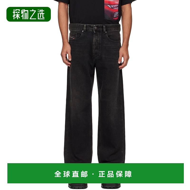 香港直邮Diesel 迪赛 男士 黑色 2024 Regular D-Macs 牛仔裤 A18