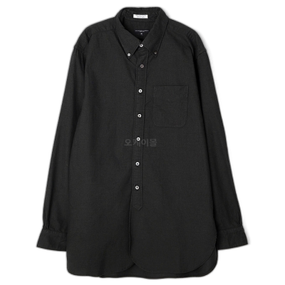 韩国直邮Engineered Garments 19世纪BD衬衫A-木炭棉牛津斜纹布长
