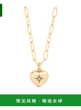 1h可退 香港直邮Coach 心形项链 451072吊坠