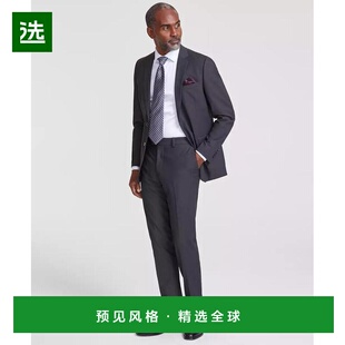 1h可退 【美国直邮】Nick Graham 男士修身窗格西装套装 男装其他