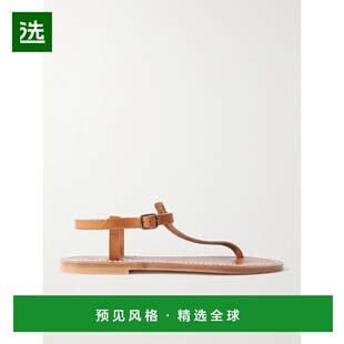 1h可退 香港直邮K.JACQUES 女士 Picon 皮质凉鞋 PICONPulNaturel