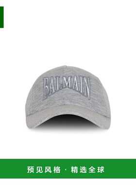 香港直邮BALMAIN 男士帽子 GH1XA561JI909UB SS2026 灰色 平纹针