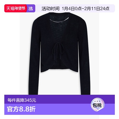 1h可退 香港直邮NAADAM 女士 短款羊绒针织开衫 NWCT005199NAVY