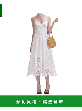 香港直邮SELF-PORTRAIT 女士连衣裙 SS25127MC SS2025 白色 棉质