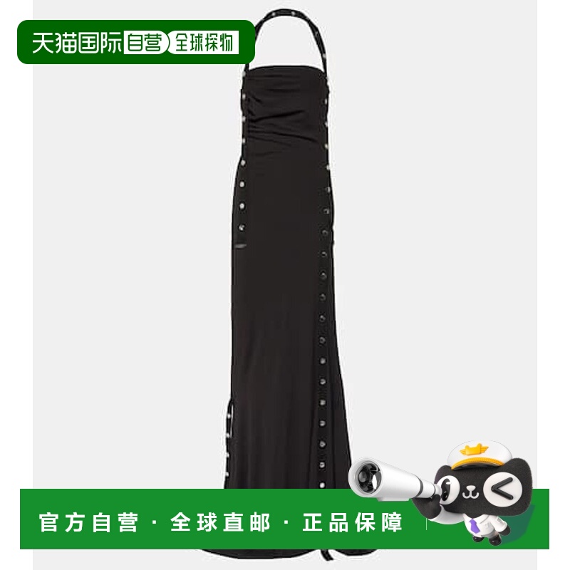 1h可退 香港直邮The Attico 女士 针织长款连衣裙 black黑色 舒适