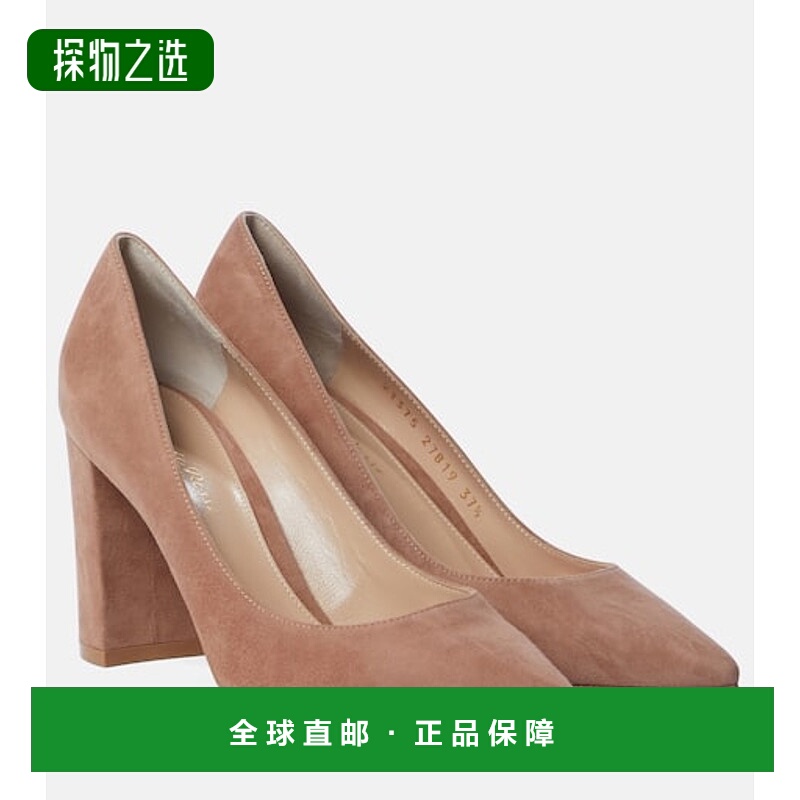 香港直邮Gianvito Rossi 吉安维托·罗西 女士 Piper 85 绒面革浅