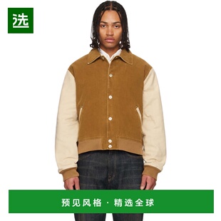 1h可退 香港直邮Wales Bonner 男士 黄褐色 The Homecoming Varsi