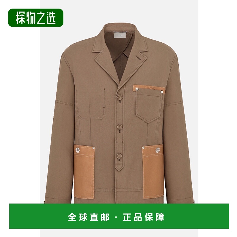 1h可退 香港直邮DIOR 迪奥 男士 单排扣罗缎夹克 293C277A445