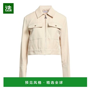 1h可退 香港直邮Patrizia Pepe 柏翠莎 佩佩 女士 夹克 beige米色