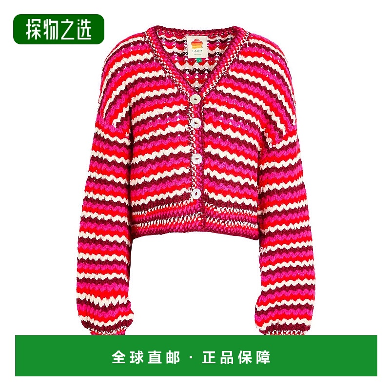 香港直邮FARM RIO 女士 针织开衫 pink粉色 舒适时尚