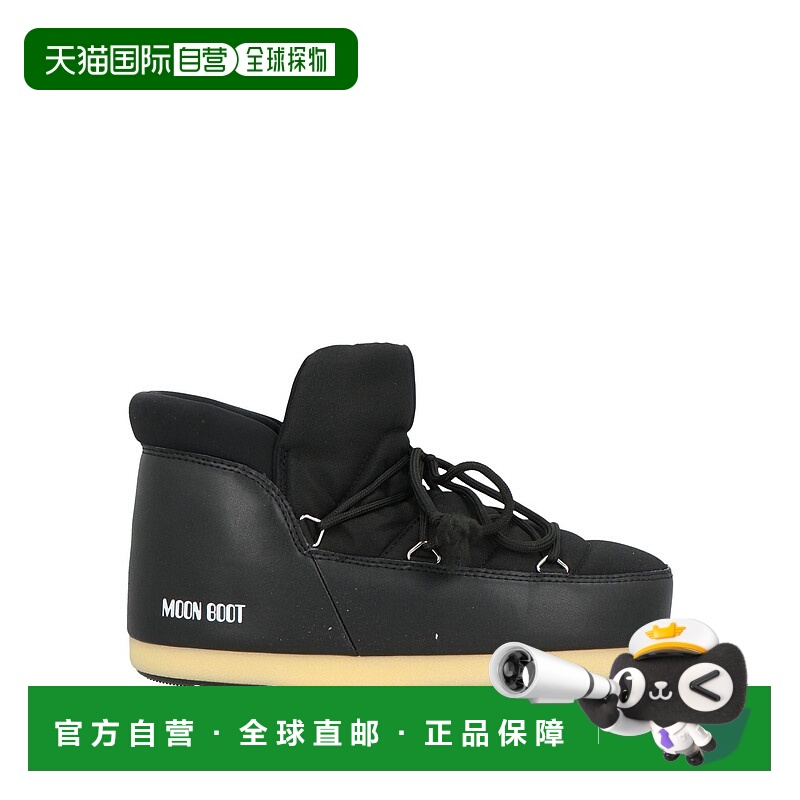 1h可退 香港直邮Moon Boot 月亮靴 男士 脚踝靴 black黑色 舒适时