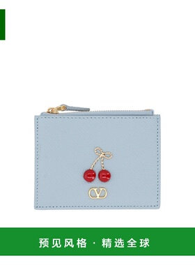 香港直邮VALENTINO 女士钱包 WP0AY2WGXZJ4 SS2026 蓝色 拉链钱包