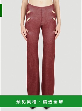 1h可退 香港直邮Dion Lee 女士 Lock 开叉长裤 C7133P22OXBLOODDU