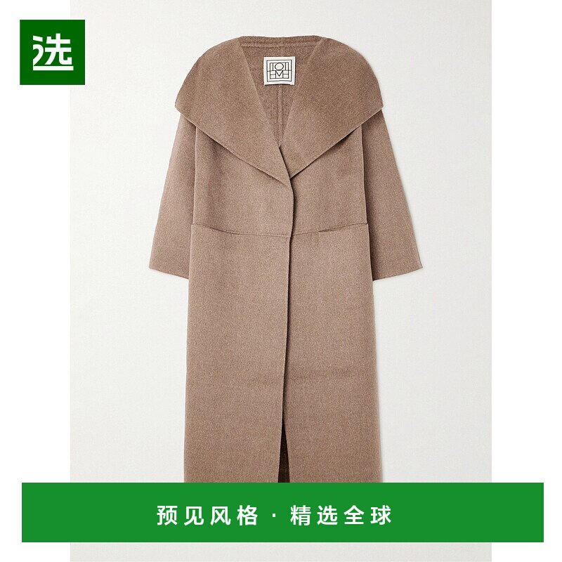 1h可退 香港直邮TOTÊME 女士 标志羊毛羊绒混纺大衣 251WRO885FB0