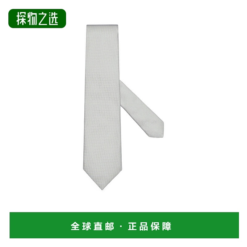 香港直邮Zegna 灰色丝绸领带 E8D61TA71P8杰尼亚