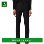 香港直邮comme 男士 des 1h可退 garcons 川久保玲 黑色拉链长裤