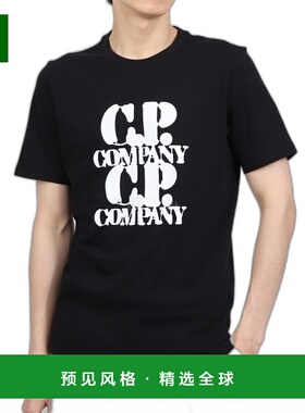 韩国直邮COMPANY  16CMTS137A 005100W 999 平纹针织图案短袖T恤