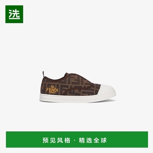 新款 1h可退 儿童棕色棉休闲运动鞋 芬迪 欧洲直邮FENDI
