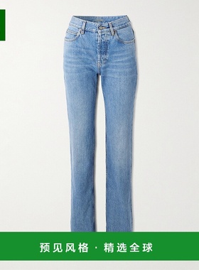 1h可退 Saint Laurent 圣罗兰 女士 Nico 中腰直筒牛仔裤直筒裤