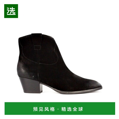 香港直邮ASH 女士靴子 FAME08BLACK AW2025 黑色 Fame Texan 踝靴