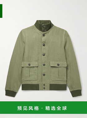 1h可退 香港直邮VALSTAR 男士 Valstarino 亚麻短夹克 407AA081