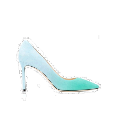 香港直发JIMMY CHOO周仰杰女士徽标尖头高跟鞋百搭时尚ROMY85DGD