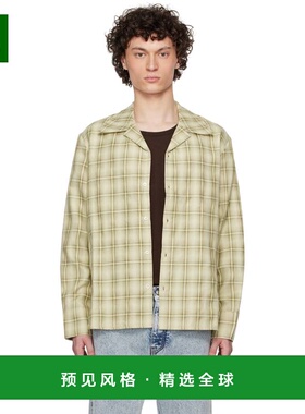 1h可退 香港直邮Séfr 男士 卡其色 Ignacio 衬衫 MSS25IGNA