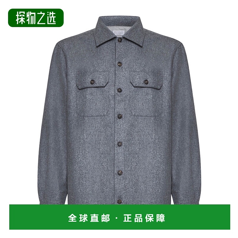 香港直邮Brunello Cucinelli 长袖翻领衬衫 M038P0720
