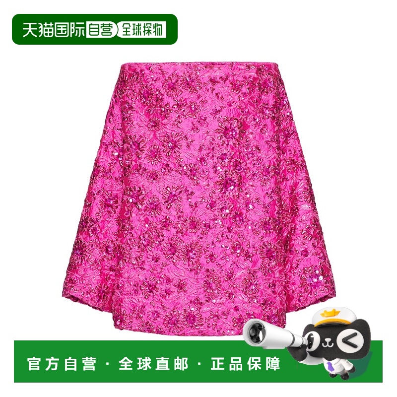 香港直邮Valentino 徽标短款提花连衣裙 1B0VA2V37H7