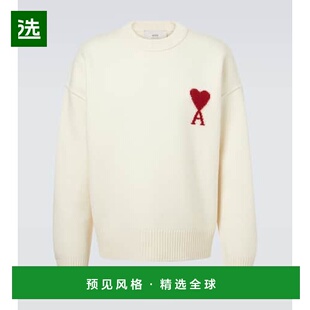1h可退 香港直邮Ami Paris 男士 Ami De Cœur 初剪羊毛毛衣